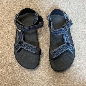 Teva Black Blue Outdoor Hiking Sandals Size 3